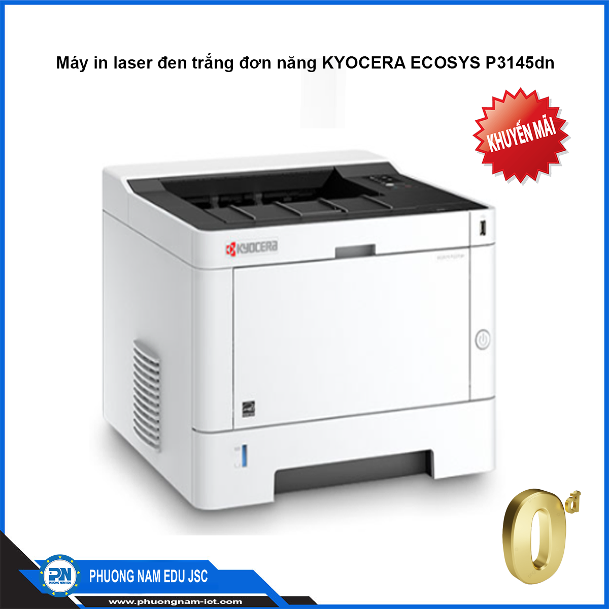 Máy in laser đen trắng đơn năng KYOCERA ECOSYS P3145dn